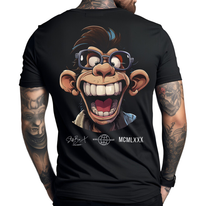 Stuff-Box Herren Shirt Lol Monkey 1056 1