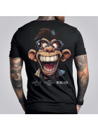 Stuff-Box mens round neck shirt Lol Monkey 1056