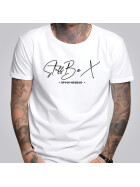 Stuff-Box mens round neck short sleeve T-shirt King Skull white 1057 4XL