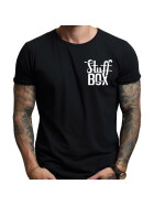Stuff-Box Herren T-Shirt Skull Slurp schwarz 1060 22
