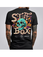 Stuff-Box Herren T-Shirt Skull Slurp schwarz 1060 3