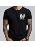 Stuff-Box Herren T-Shirt Skull Slurp schwarz 1060