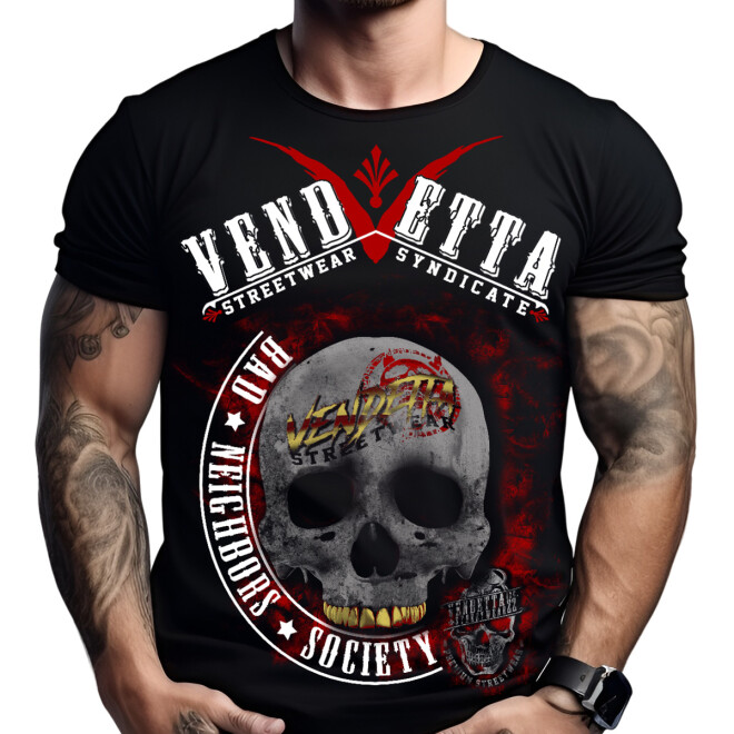 Vendetta Inc. Shirt Society schwarz VD-1329 11