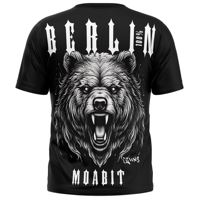 Berlin Shirt - Moabit schwarz Bär 1025 1