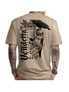 Vendetta Inc. Shirt Skull & Crow sand VD-1339  11