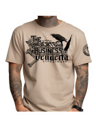 Vendetta Inc. Shirt Skull & Crow sand VD-1339  2
