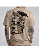Vendetta Inc. Shirt Skull & Crow sand VD-1339  3