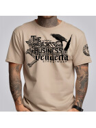 Vendetta Inc. Shirt Skull & Crow sand VD-1339
