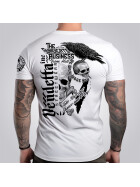 Vendetta Inc. Shirt Skull & Crow weiß VD-1339  3XL