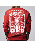 Vendetta Inc. Sweatshirt rot We Trust VD-4053