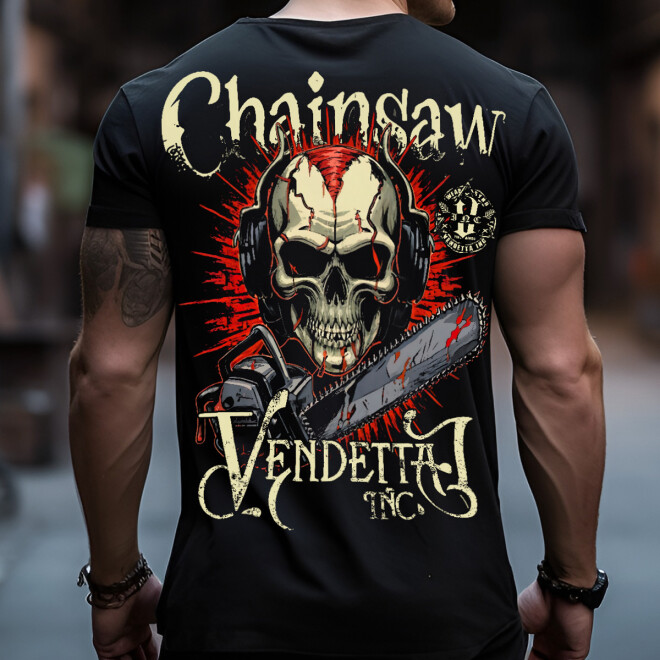 Vendetta Inc. Shirt schwarz Chainsaw VD-1343 1