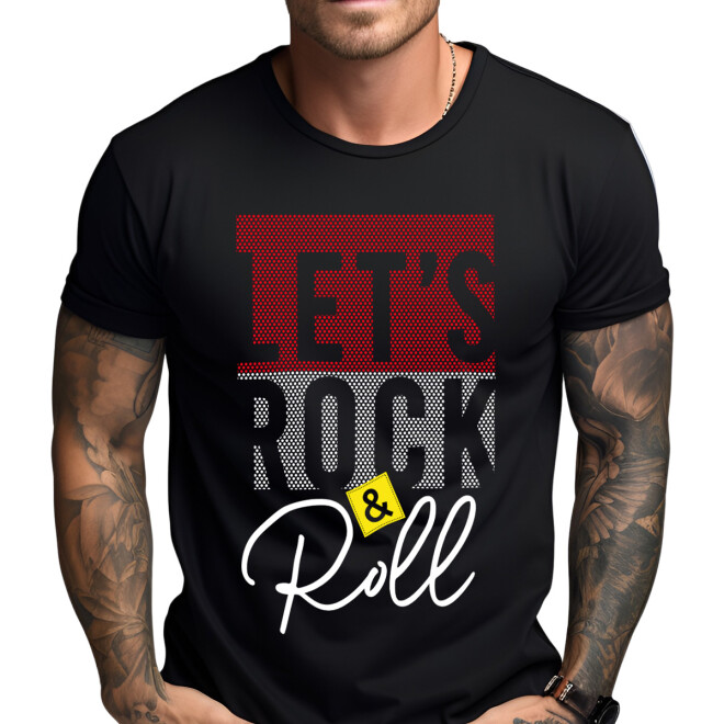 Stuff-Box Shirt schwarz Rock & Roll F-0023 11