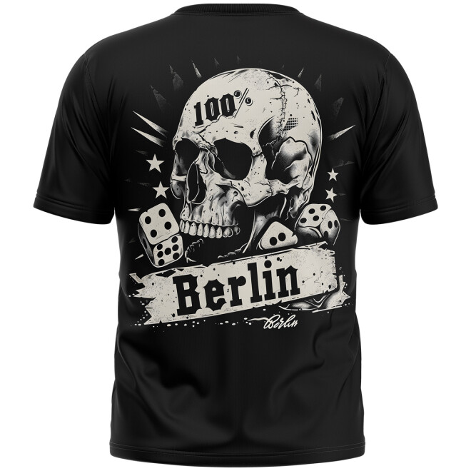 Berlin Shirt - 100-prozentig Skull schwarz GU-1026 1