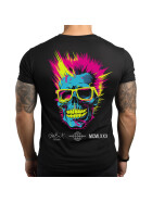 Stuff-Box Shirt schwarz schwarz Neon Skull 1094 1