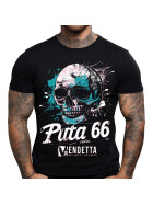 Vendetta Inc. Shirt schwarz Skull Puta 66 VD-1348