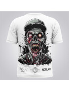 Stuff-Box Shirt weiß Skull Zombie STB-1100 L