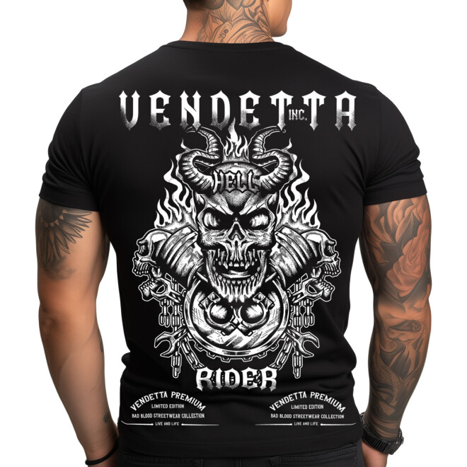 Vendetta Inc. Shirt Hell Rider schwarz 1372 1