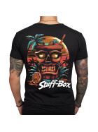 Stuff-Box Shirt schwarz Tiki Hawaii STB-1116 3