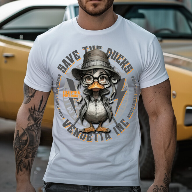 Vendetta Inc. Shirt weiß Save The Ducks VD-1376 1