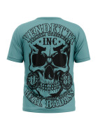 Vendetta Inc. Shirt dusty blue Real Skull VD-1377 1