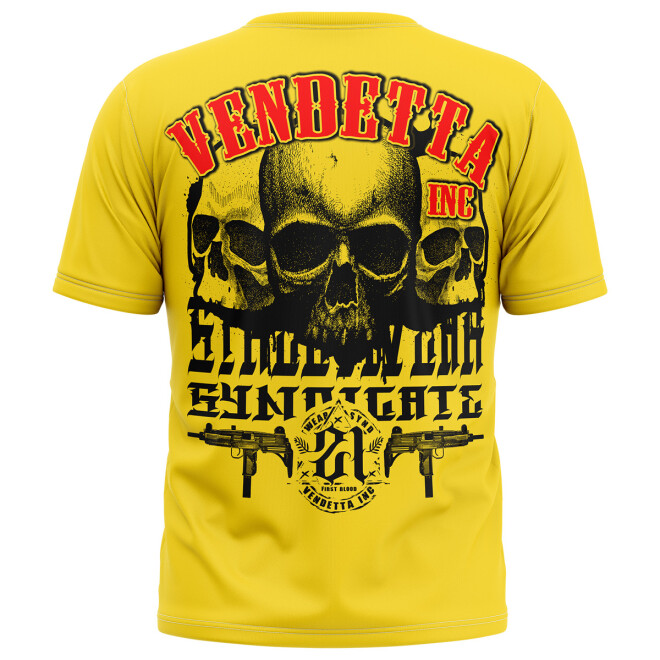 Vendetta Inc. Shirt gelb threes Skull VD-1357 1