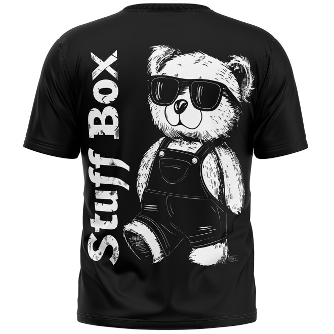 Stuff-Box Shirt schwarz Teddy 1.0 STB-1132 1
