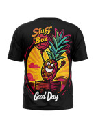 Stuff-Box Shirt schwarz Good Ananas STB-1137 22