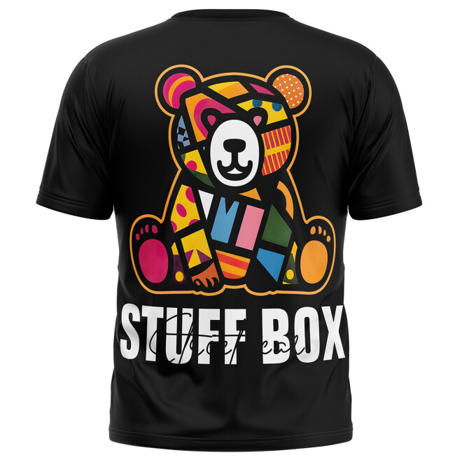 Stuff-Box Shirt schwarz Teddy Color STB-1144 1