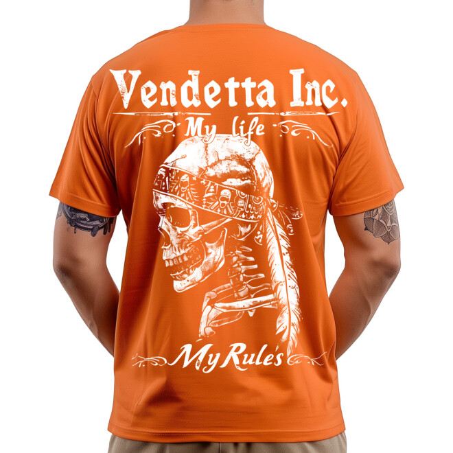 Vendetta Inc. Shirt orange Rules VD-1383 1