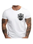 Vendetta Inc. shirt white Twin Skulls VD-1384 L