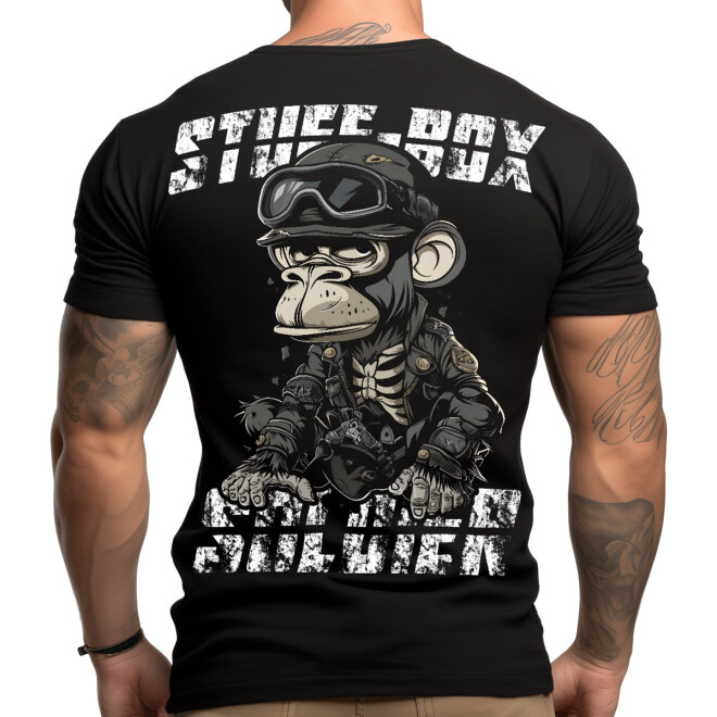 Stuff-Box Shirt Soldier schwarz STB-1154 11